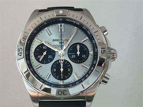 breitling chronomat gmt ice blue|breitling chronomat b01 price.